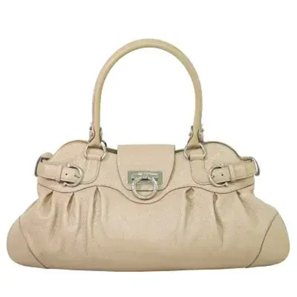 Salvatore Ferragamo Gancini Tote Bag Leather Pink